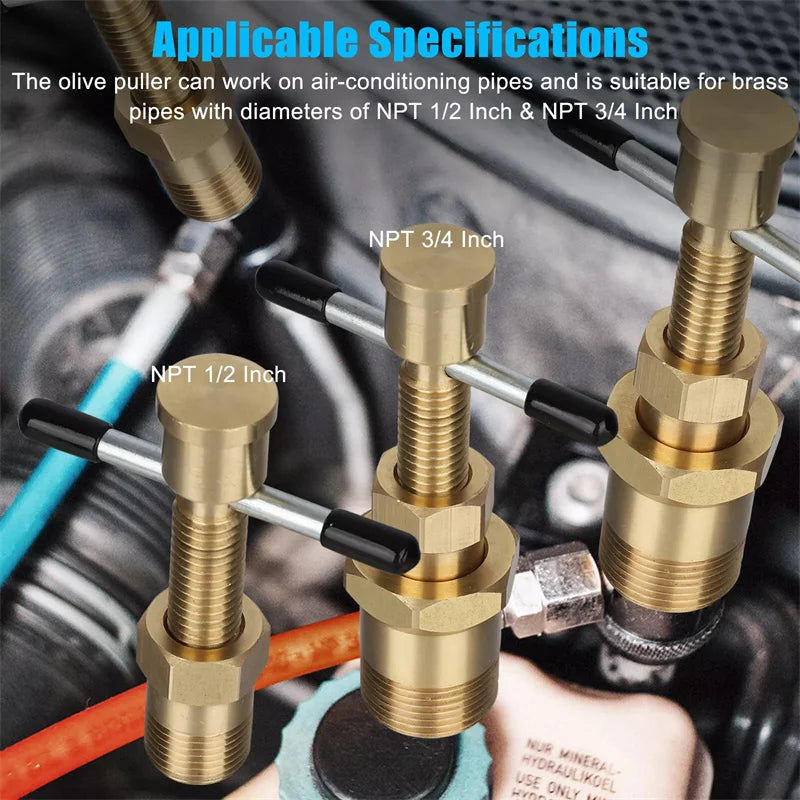 Olive Remover Puller Tool 15mm & 22mm Copper Pipe compression Fitting Removal Gas Pipe Plumbing Remover Tool