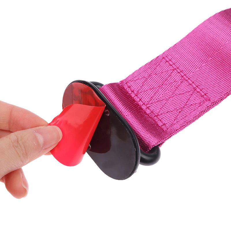 High Strength Car Color Pendant Tow Strap Belt Tow Rope Sticker Ribbon Car Decor Sticker Trailer Ropes Bumper Towing Strap