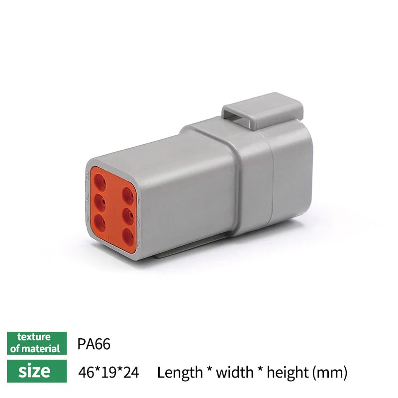 5/10/20Sets Deutsch DT Waterproof Connector Electrical Wire Socket Plug For Car 2P/3P/4P/6P/8P Kit Box Suit DT06-4S DT04-2P DT06