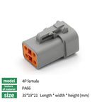 5/10/20Sets Deutsch Type DTM/DT/DTP/DT13/DT15 Waterproof Connector With Terminal Male Female Plug&Socket DTM04-2/3/4/6/8/12P