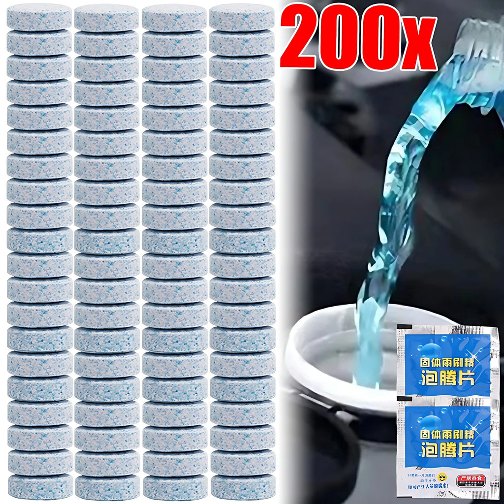 300/10PCs Solid Car Windshield Cleaners Effervescent Tablets Windscreen Window Glass Dust Wiper Car Wash Tool Car Accessories