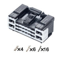 Suitable for Kia, Hyundai and BYD car door A-pillar and B-pillar wiring harness connector plugs 6098-7907/3098-7912