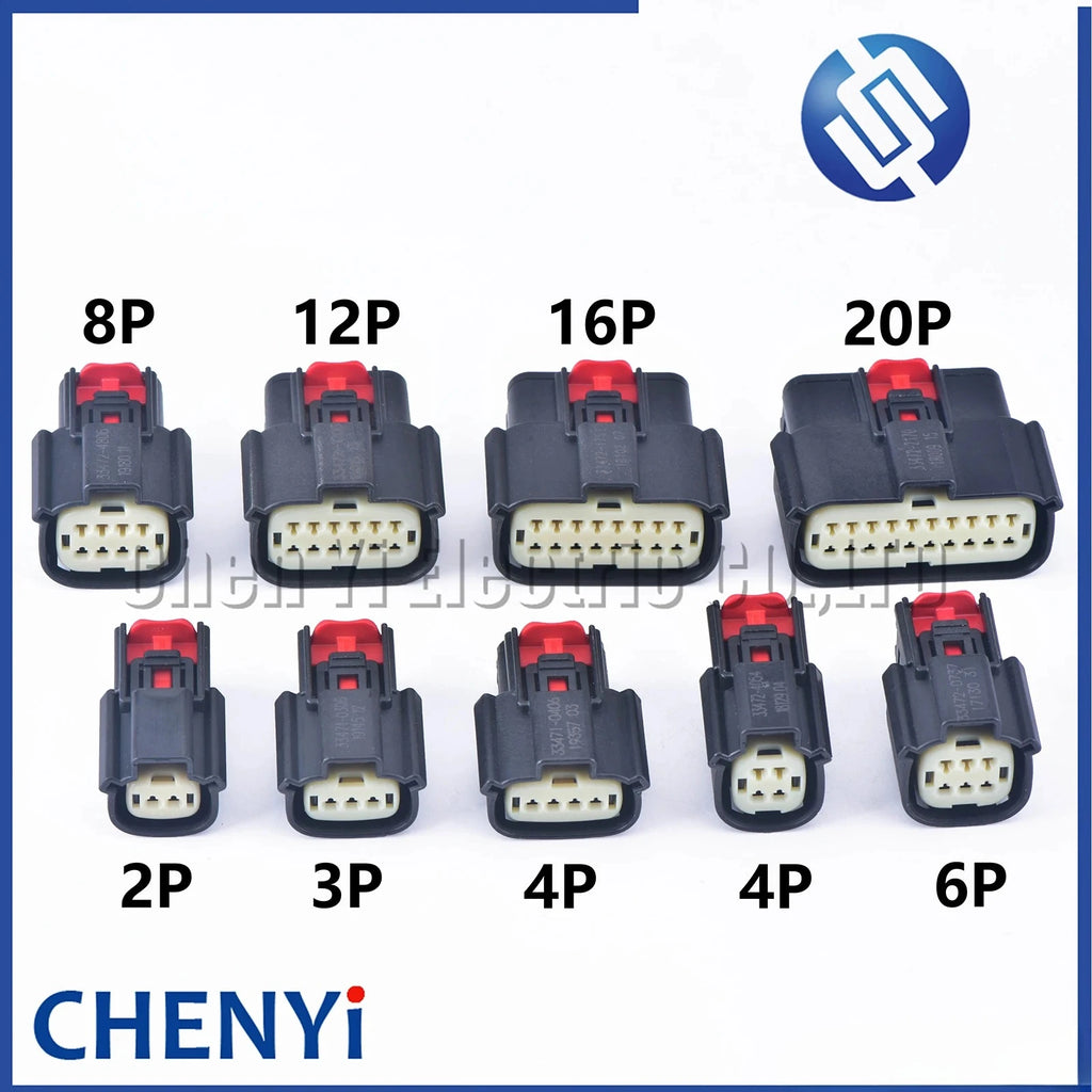 2 3 4 6 8 12 16 20 Pin Car Waterproof Connector Tail Lamp Headlight Light Socket Plug 33471-0301 For Ford BUICK Chevy cadillac
