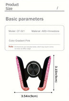 Car Phone Holder Women Diamond Crystal Car Air Vent Mount Clip Mobile Phone Holder Stand in Car Bracket Interior Amagi