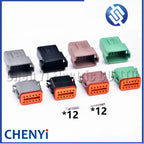 12 Pin Waterproof Connector Plug DT06-12S DT04-12P DT06-12SB DT04-12PB DT06-12SC DT04-12PC DT06-12SD DT04-12PD with Pins