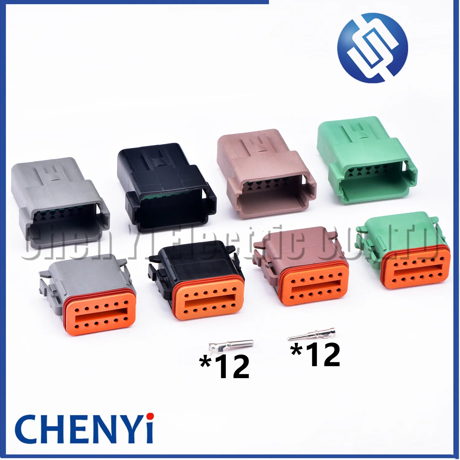 12 Pin Waterproof Connector Plug DT06-12S DT04-12P DT06-12SB DT04-12PB DT06-12SC DT04-12PC DT06-12SD DT04-12PD with Pins