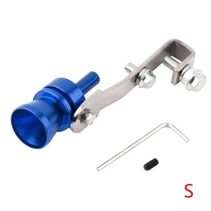 Universal Stainless Steel Car Turbo Sound Automatic Muffler Exhaust Pipe Blow-off Vale Professional Simulator Whistle Amagi