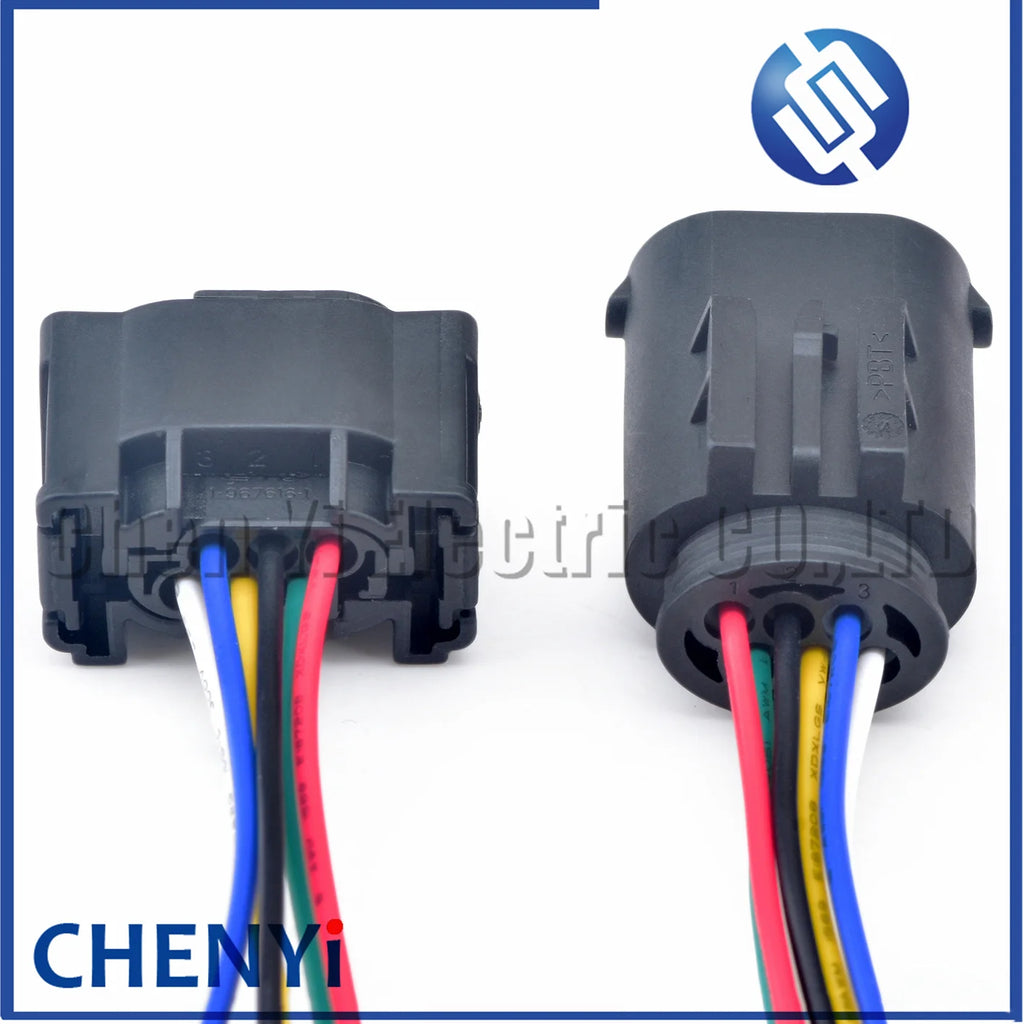 6 Pin female 0.6 mm car Accelerator Pedal Connector plug pigtail 1-967616-1 7M0973119 For Throttle Valve Sensor with wire