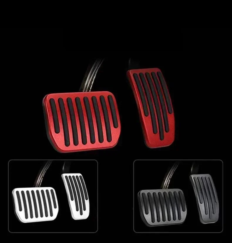 For Tesla Model 3/Y Aluminum Pedal Cover 2 Pack Accessories 2019-2024 Foot Pedal Pads Anti-Slip Performance Accelerator amagi