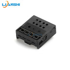 1719093-1 is suitable for automotive connectors, BMW ambient lighting wiring harness plug, 4P black with terminals