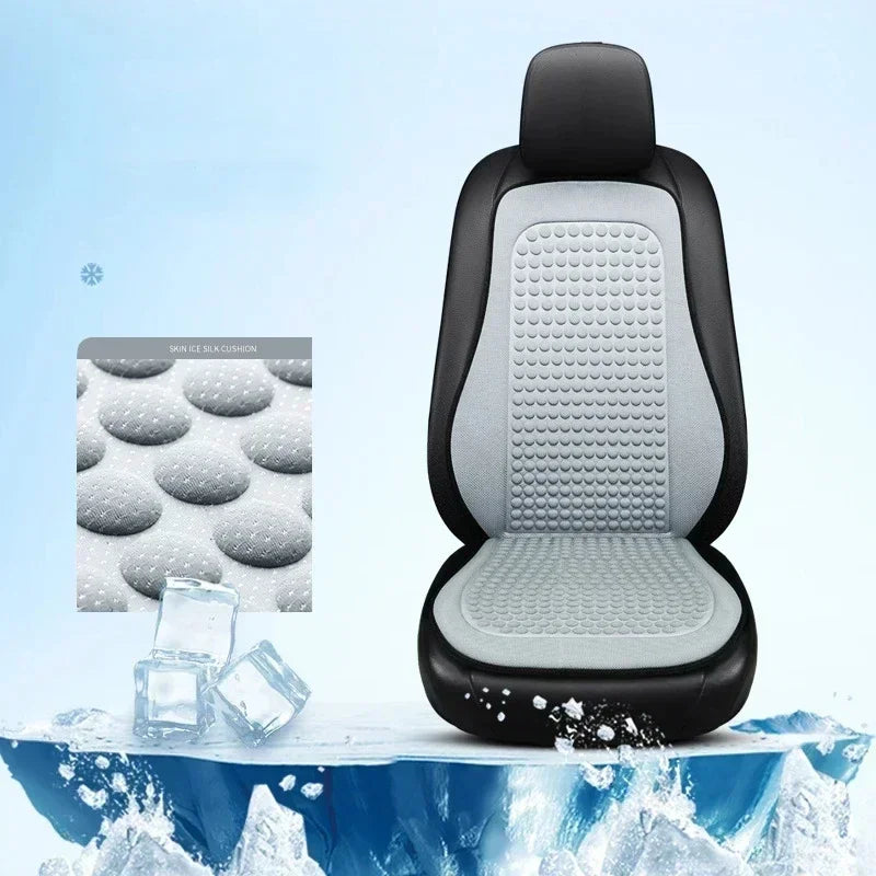 Winter Car Seat Cushion Short Plush Seat Protector Pad with Non-Slip Backing Flocking Cloth Cover Universal Front Covers Amagi