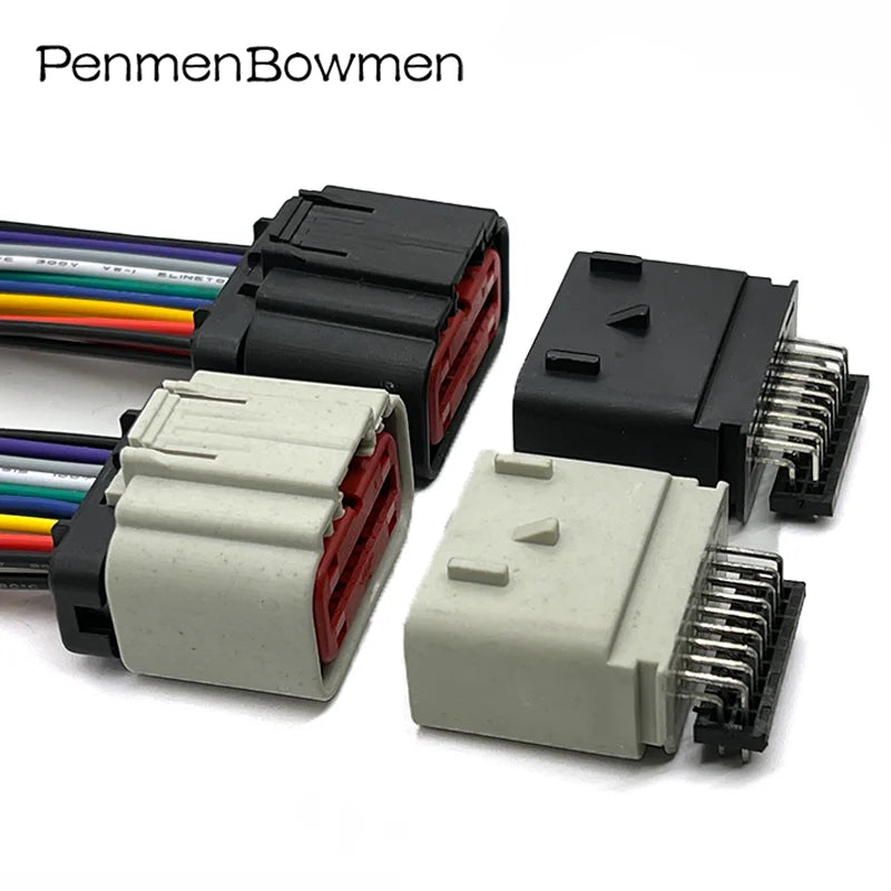 1 Set 18 Pin 2203663-6 Car ECU Air Flow Meter ACC Electrical Cable Connectors Wire Harness Plug For Ford 1488533-6 1488533-5