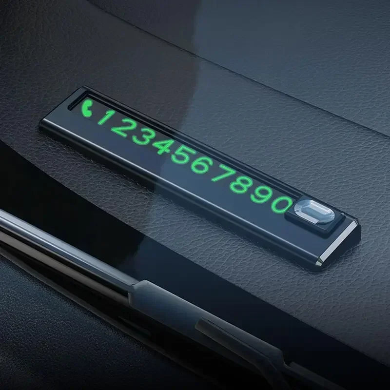 Car Park Stop Sign Universal Automobile Accessories Car Temporary Parking Card Phone Number Card Plate Telephone Number Amagi