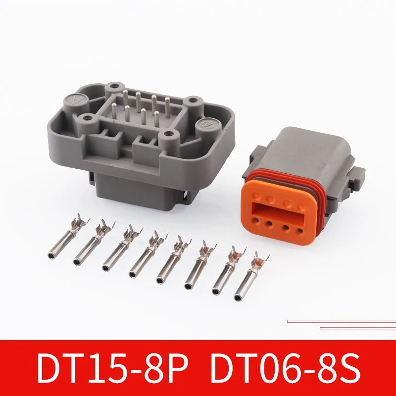 DT13-2P Dechi type automotive waterproof connector DT15-4P PCB panel pin socket plug DT06-6S