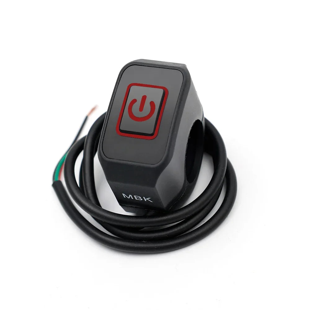 Motorcycle Modified Switch Waterproof Button with LED Light Headlight Horn Control ON OFF Buttton Handlebar Mount Accessories