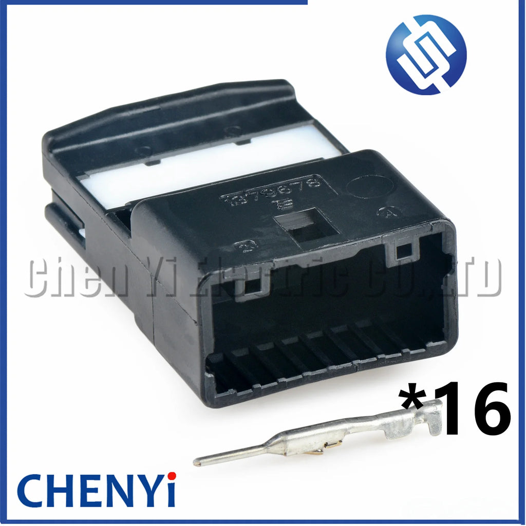 16 Pin Automotive connector Car Audio Navigation Rearview wire harness Plug 1379678-1 1379665-1 1379678 1379665