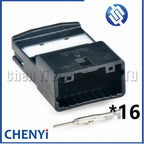 16 Pin Automotive connector Car Audio Navigation Rearview wire harness Plug 1379678-1 1379665-1 1379678 1379665