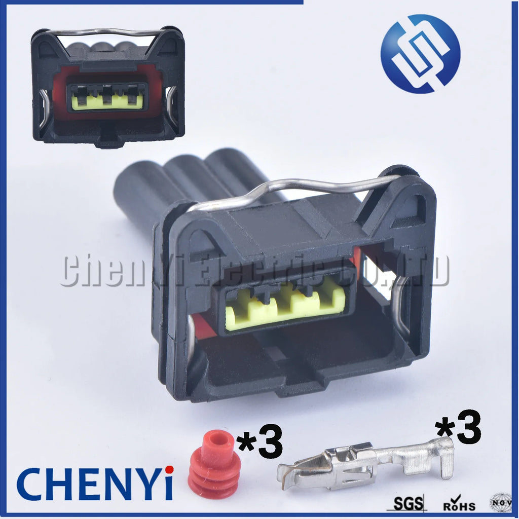 3 Pin Power Junior Timer Kit Boot Wire Connector Idle Motor Socket Electrical Oxygen Sensor Connector 282545-1 85205-1 368000-1