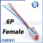 DTM series 6 Pin Automotive waterproof connector Sealed Wire Harness Plug DTM06-6S DTM04-6P with 15cm wires For Deutsch