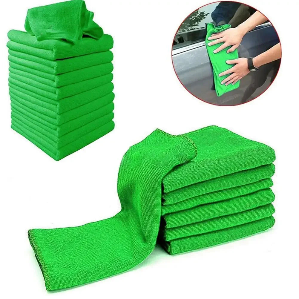 10pcs Car Detailing Car Wash Microfiber Towel Cleaning Cloths Professional Cleaning Drying Auto Washing Cloth Micro Fiber Amagi