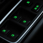 Car Control Switch Button Fluorescent Sticker Window Lifter Luminous Button Sticker Auto Interior Decal Decor Accessories 1-5PCS