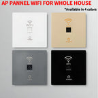 In-Wall Smart WiFi Router Panel 1000Mbps - 86-Type Hidden AP with 110V-220V for Home/Hotel Network Coverage