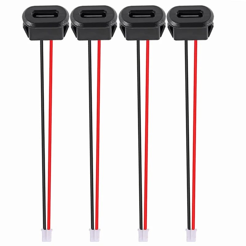 Type-C High Current Fast Charging Jack Port 3A Charger Plug Socket Connector Jack Female  USB-C with Card Buckle 2/4/10/20pcs