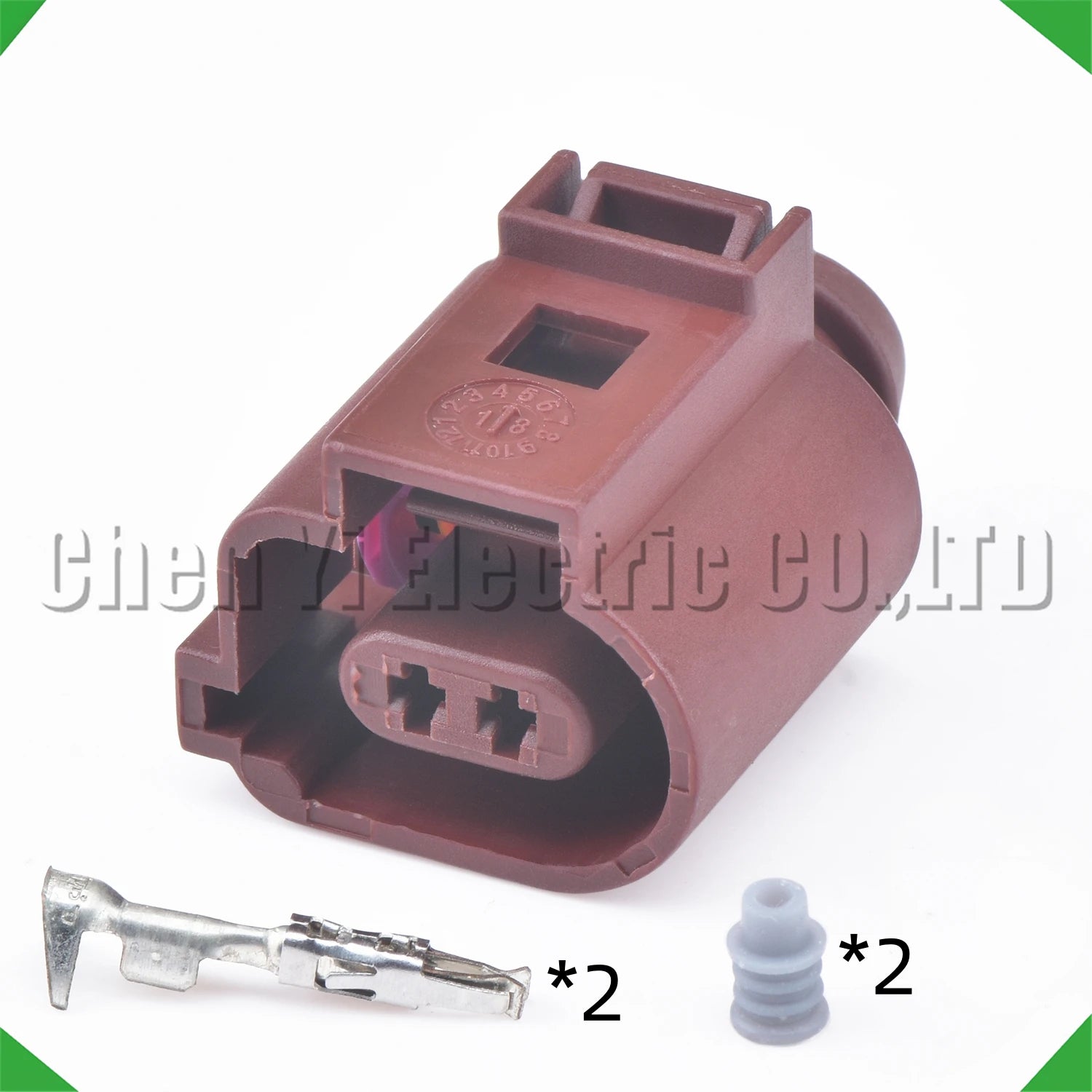 2 Pin Auto Connector Electric hand brake wheel cylinder motor temperature sensor plug 1...
