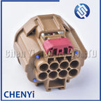 1 Set Brown 8 Pin 2.8mm series female automobile waterproof connector headlamp fog lamp turn lamp tail lamp plug 7283-6442-80
