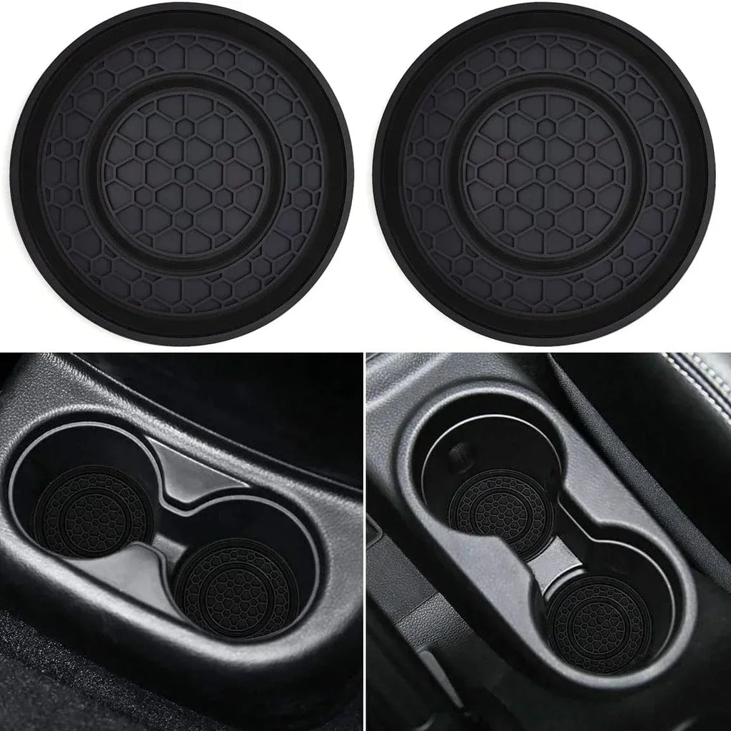 2pcs 7cm Non-slip Car Water Cup Pad Mat for Bottle Holder Coaster Auto Interior Anti-skid Cup Holders Amagi