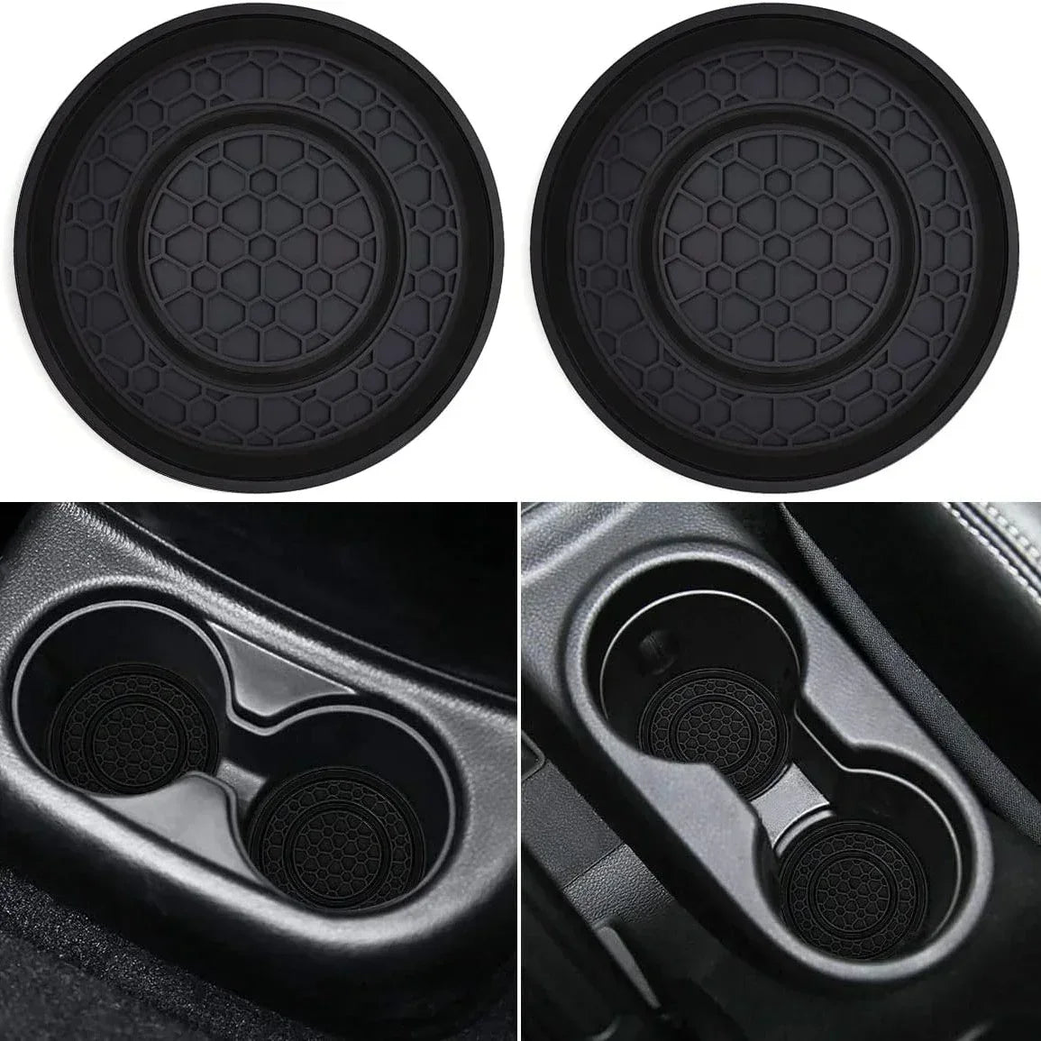 2pcs 7cm Non-slip Car Water Cup Pad Mat for Bottle Holder Coaster Auto Interior Anti-skid Cup Holders Amagi