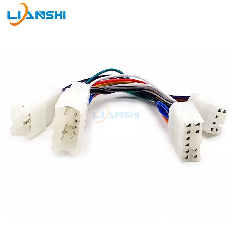 Applicable to the original Toyota BYD car audio center control CD radio male and female conversion extension cord plug