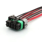 10-PIN Connector Waterproof 1.5mm Male Female Connector Wiring Harness  Cable Plug 12045808 12065425 With Terminals