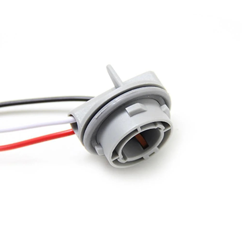 2Pcs 1157 12V Car Bulb Holder Lamp Socket Adapter LED Light Wiring Connector Brake Light Plastic Car Accessories