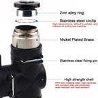 BUC Pneumatic Manual Valve - Straight Head Quick Coupling Steering Switch Manual Ball Valve for Air Hose (4mm,6mm,8mm,10mm,12mm)