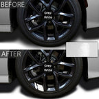 New 1Pcs Car Sticker Reflective Car Wheel Rim Vinyl Warning Stickers Hash Mark Stripe Racing Wheel Hub Decals for Size 16-21"