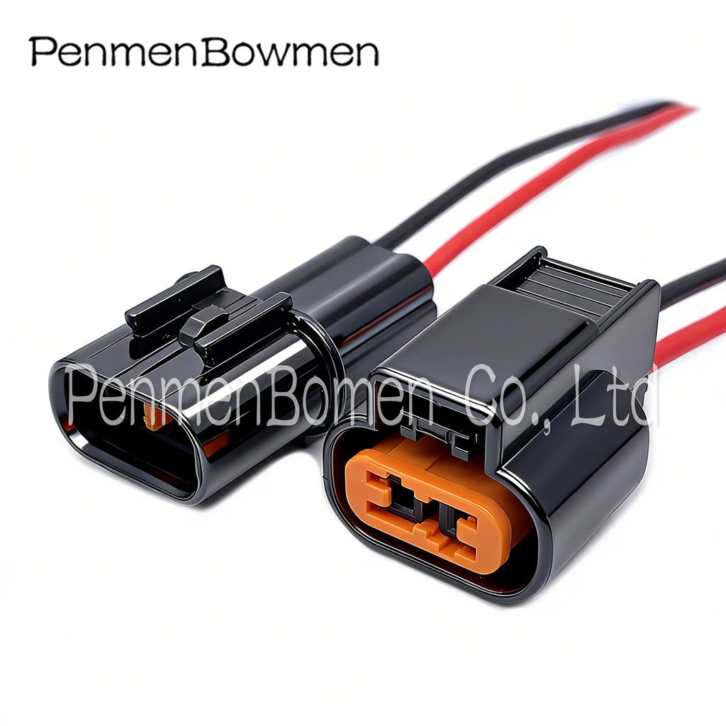 1 Set 2 Pin PB625-02027 Car Fog Lamp ABS Sensor Electrical Cable Connectors Wire Harness Plug for Mitsubishi Hyundai PB621-02020