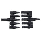 1/5/20/100 Sets PV T Branch Photovoltaic Solar Connector 1000V 30A Male Female 1 To 2/3/4/5/6 PV Plug 2/3/4/5/6IN 1OUT Adapter
