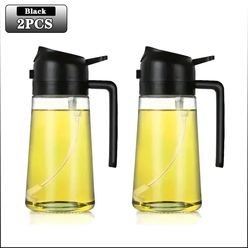Glass Oil Spray Can Can Spray Dual-use Kitchen Utensils Glass Oil Bottle Press Type Spray Kitchen Tools Outdoor Barbecue Amagi