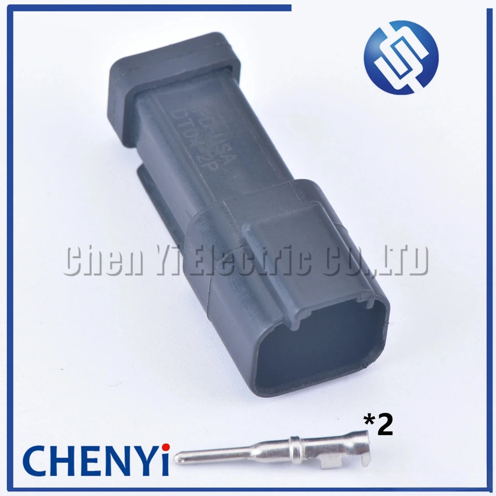 Black 2 Pin DT Series Enhanced Seal Waterproof Wire auto connector DT06-2S DT04-2P DT06-2S-E005 DT04-2P-E005 For Deutsch