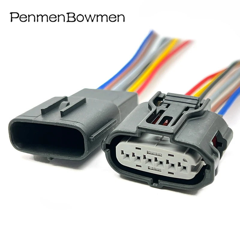 1 Set 6 Pin Auto Accelerator Pedal MAF Reversing Radar Electrical Connectors Wire Harness Plug For Toyota Subaru Mazda 6189-7100