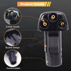10/1Pcs Car Windshield Wiper Washer Spray Nozzle for Most Car Model Auto 3 Holes Windshield Washer Nozzles Wiper Water Spray Jet