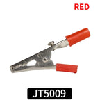 40PCS Large 55mm Solderless Alligator Clips with Screw Terminals & Binding Posts, Red/Black Test Clips for Power Electronics
