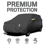 Universal For Audi A3 A4 A5 A6 A7 B7 B8 C5 Q2 Q3 Q5 7 Body Full Covers Black/Silver Outdoor Sun Snow Rain Protection Cover Amagi