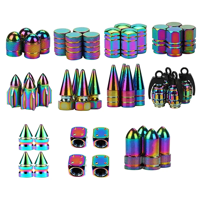 1Pcs Multicolor Tire Valve Stem Caps, Universal Stem Covers for Cars, SUVs, Bike and Bicycle, Trucks, Motorcycles