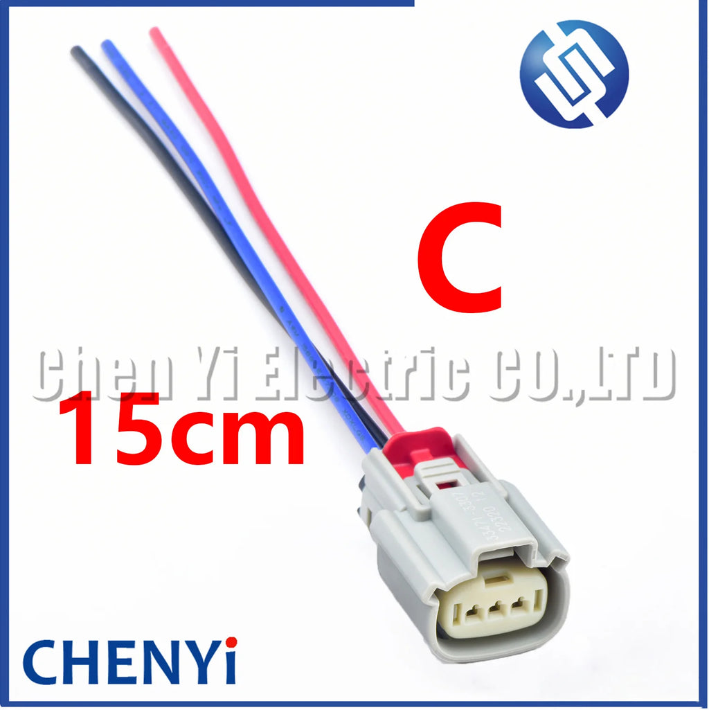 3 Pin Auto waterproof connector Car steering gear power pump harness plug 33471-0307 33471-3307 33471-0306 33471-0340 For Ford