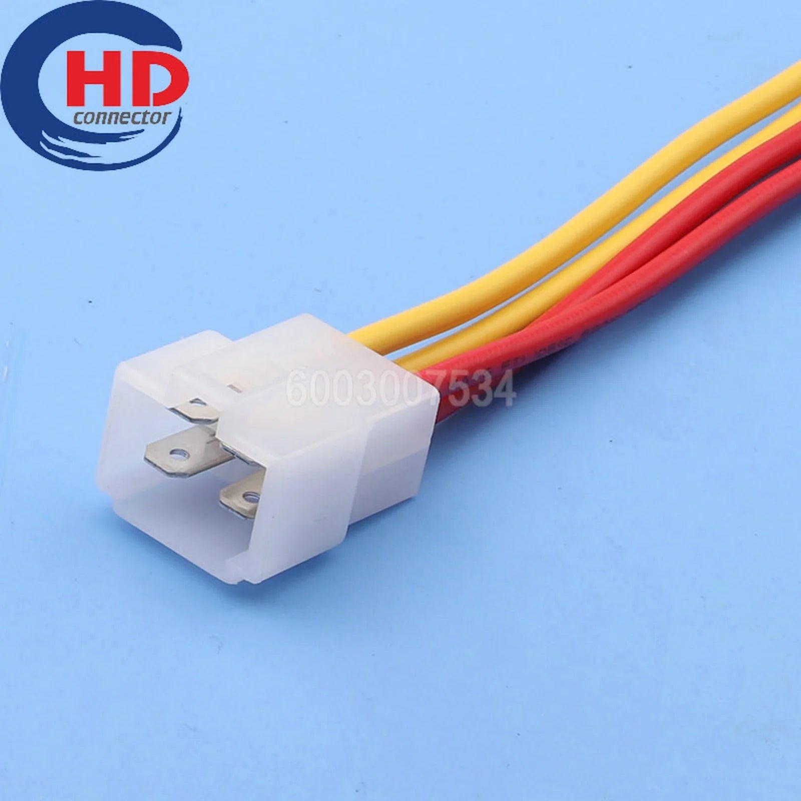 4 Pin Connector Unsealed 6.3mm Series Male Connector Cable Plug Motorcycle Electrical Harnesses Wiring Harness