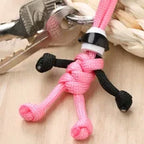 Handmade Building Block Keychain Biker Helmet Pendant Bag Rope Braided Paracord Backpack Doll Hanging Buddy Pendan Amagi