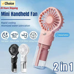 Portable Handheld Spray Fan Mini Humidifier Fan Powerful Wind USB Rechargeable Water Spray Mist Fan Outdoor Small Fan Amagi