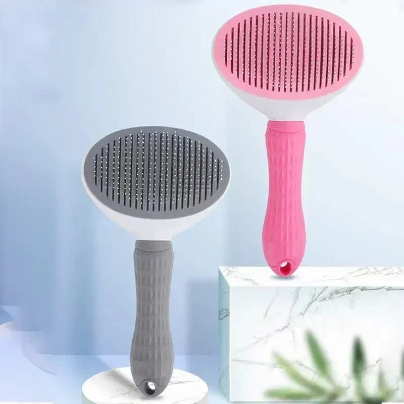 Pet Dog Brush Cat Comb Self Cleaning Pet Hair Remover Brush For Dogs Cats Grooming Tools Pets Dematting Comb Dogs Amagi